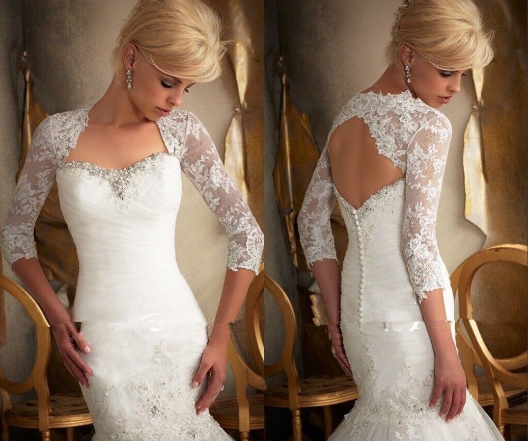 white lace bolero jacket